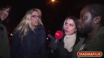 Interracial Public Sex With A Busty Milf