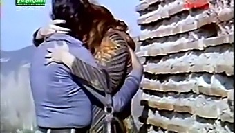 Turkish Couple'S Passionate Kiss And Tit Play
