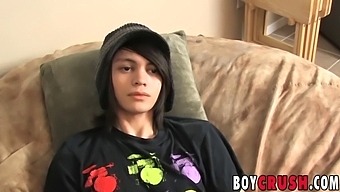 Stunning Young Gay Man Masturbates And Ejaculates During Sex-Related Interview