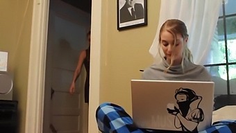 Amateur College Teens Enjoy Lesbian Sex At Home