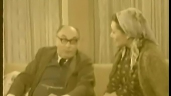 Vintage Turkish Movie Featuring Forbidden Kiss And Breast Play
