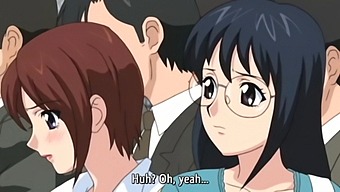 A Schoolgirl With A Cursed Bra Gets Gangbanged By Hentai In A Train