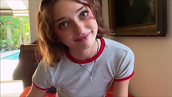Fantasy Comes Alive With Small Boobed Girl In Family Therapy Scene