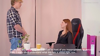 A Secretary'S Naughty Office Encounter With His Redhead Boss