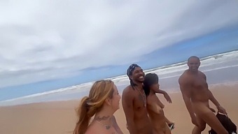 Nudist Beach Encounter With Hot Friends Gets Wild And Captured On Camera