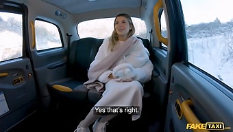 Beautiful Lingerie Model Gets Rough And Tumble Ride From Taxi Driver